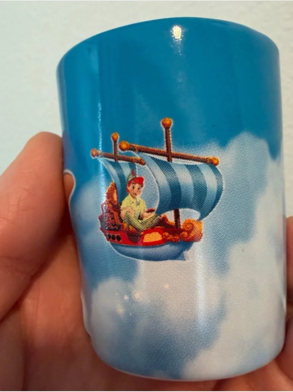 Disneyland Blue Dumbo & Mickey Ceramic Shot Glass